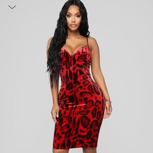 Red velvet Dress